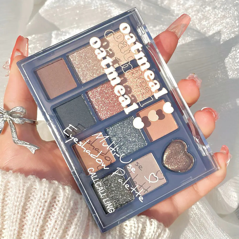 Paleta de Sombras com 12 Cores, Acabamentos Matte e Brilhantes