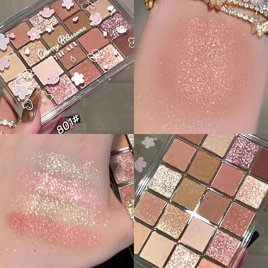 Paleta de sombras com brilho de 20 cores Dikalu Sakura Dance