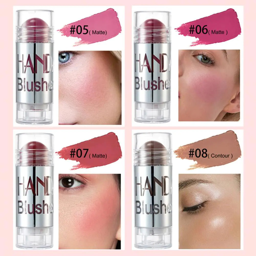 8 Colors Blush Highlighter Bronzer Cream Cheek Stick