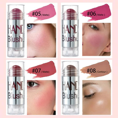 8 Colors Blush Highlighter Bronzer Cream Cheek Stick