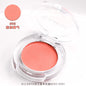 Blush cremoso iluminador monocromático em tons de pêssego.