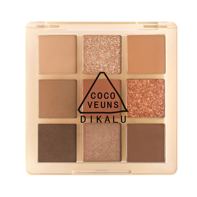 Paleta de Sombras DIKALU Sunset Glow com Nove Cores