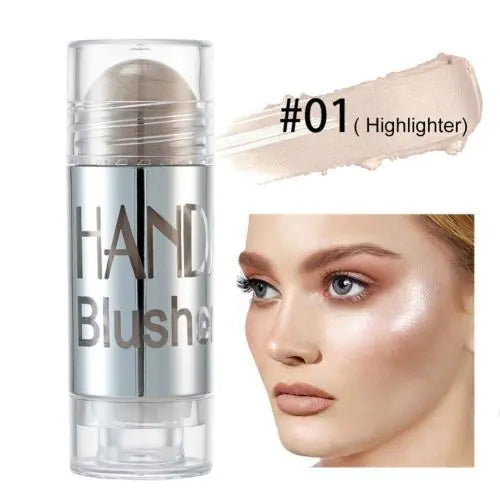 8 Colors Blush Highlighter Bronzer Cream Cheek Stick