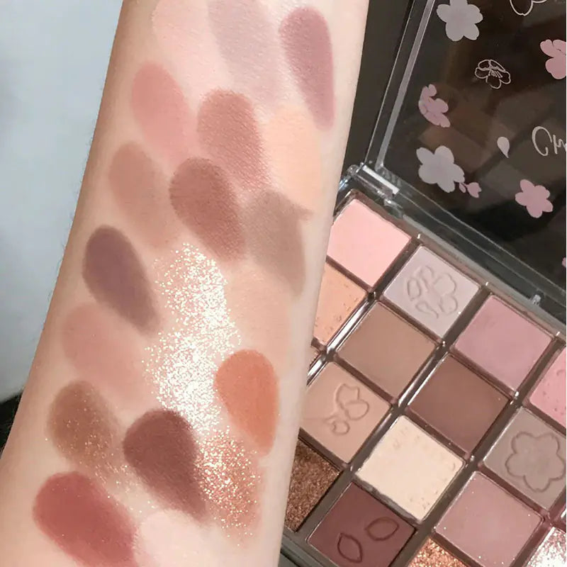 Paleta de sombras com brilho de 20 cores Dikalu Sakura Dance