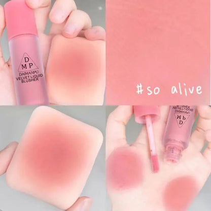 Blush Líquido Velvet Matte Cheek Tint na cor Laranja Pêssego