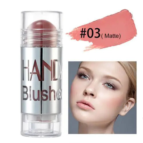 8 Colors Blush Highlighter Bronzer Cream Cheek Stick