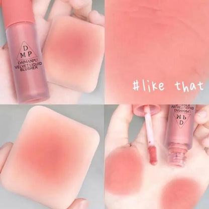 Blush Líquido Velvet Matte Cheek Tint na cor Laranja Pêssego