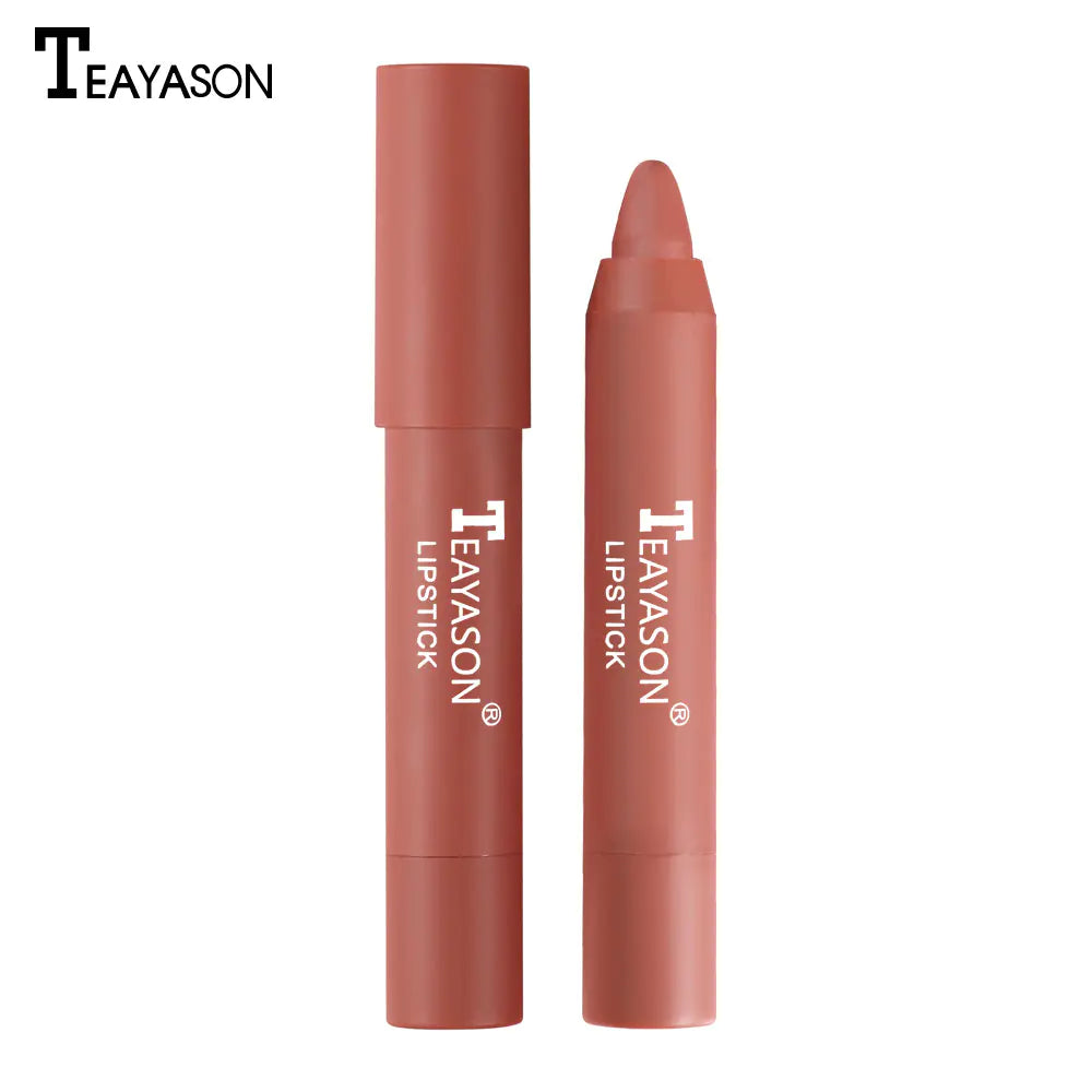 Conjunto de 12 Lápis de Contorno Labial Matte Aveludado à Prova d'Água